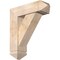 Ekena Millwork Traditional Arts and Crafts Smooth Bracket w/ Offset Brace, Douglas Fir, 7 1/2"W x 24"D x 28"H BKT0806X24X28TRA03SDF - alternate 1